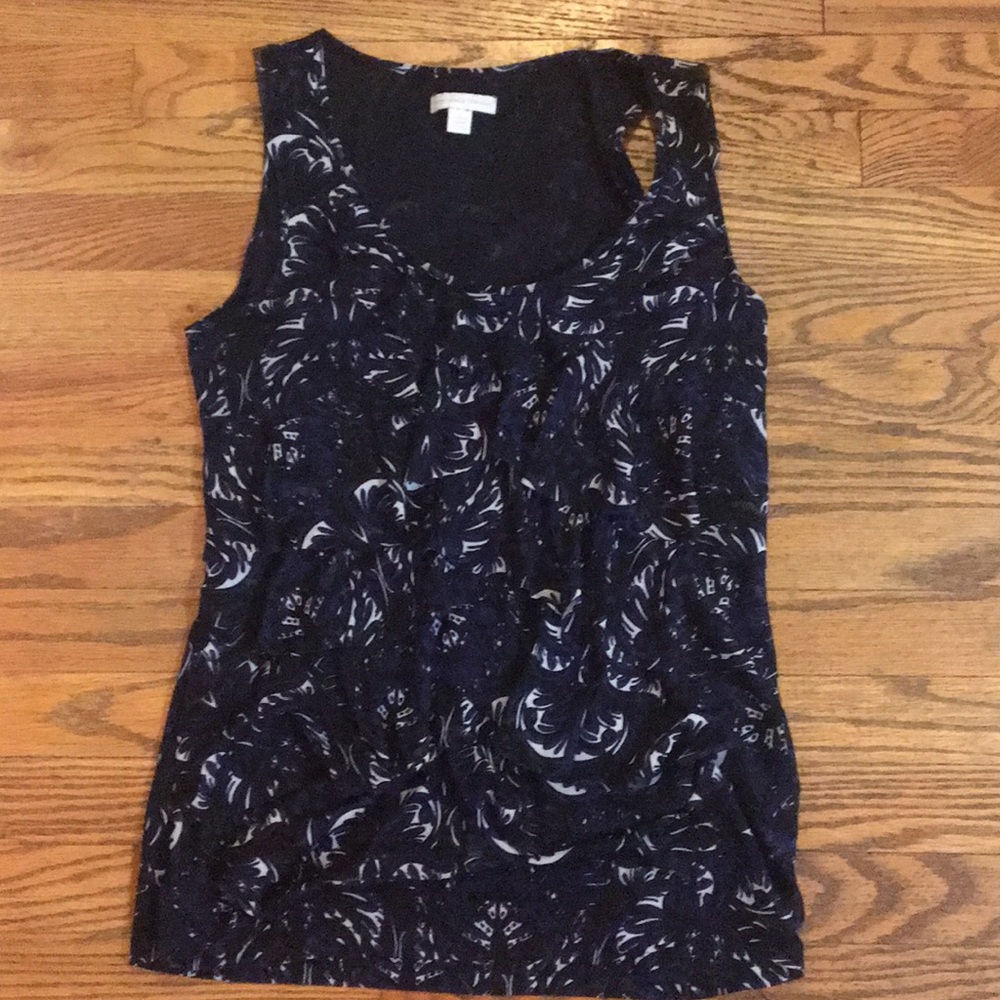 New York and Company Sleeveless ruffle top
